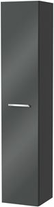 VILLEROY & BOCH VERITY DESIGN 2.0 vysoká skrinka 35x34,2x174,3 cm, 1 dvierka, pánty vpravo, Glossy Grey