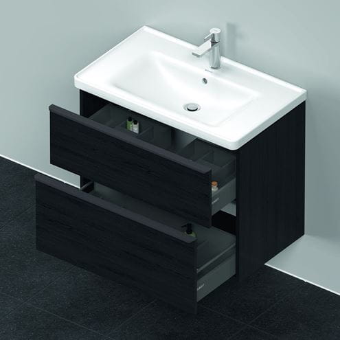 DURAVIT D-NEO skrinka s umývadlom 80x48x62,5 cm, 2 zásuvky, dub čierny DE012101616 Obrázek - fotka