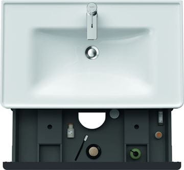 DURAVIT D-NEO skrinka s umývadlom 80x48x62,5 cm, 2 zásuvky, dub čierny DE012101616 Obrázek - fotka