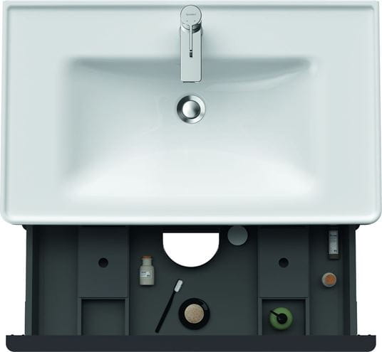DURAVIT D-NEO skrinka s umývadlom 80x48x62,5 cm, 2 zásuvky, dub čierny DE012101616 Obrázek - fotka