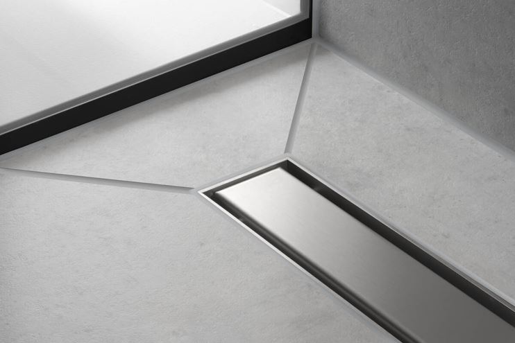 HANSGROHE 800 RAINDRAIN MATCH vrchná sada sprchového žľabu, s výškovo nastaviteľným rámom, matná čierna 56038670 Obrázek - fotka