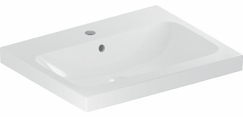 GEBERIT ICON LIGHT umývadlo 60 cm, s otvorom pre batériu a prepadom, KeraTect 501.834.00.2 Obrázek - Hlavní obrázek