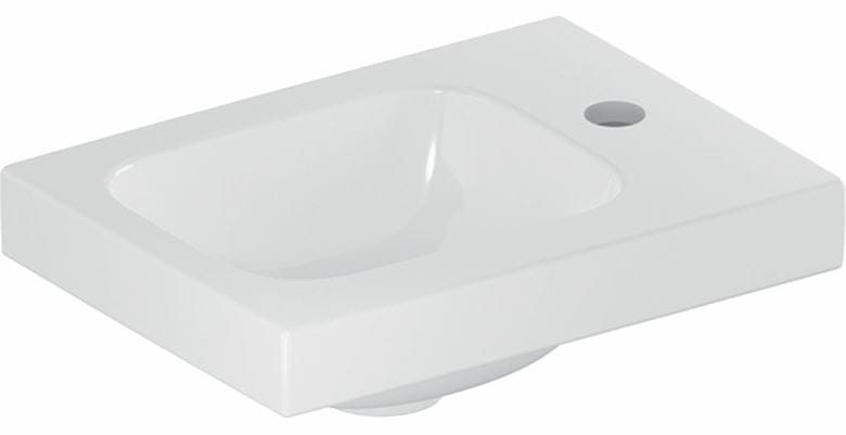 GEBERIT ICON LIGHT umývadielko 38 cm, s otvorom pre batériu vpravo, bez prepadu, KeraTect 501.830.00.2 Obrázek - Hlavní obrázek