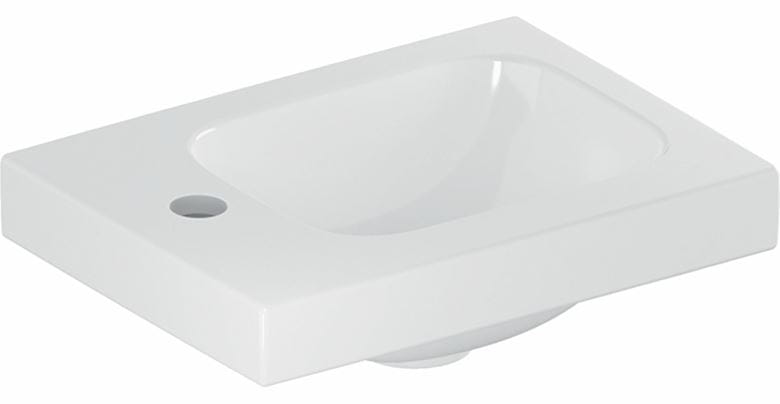 GEBERIT ICON LIGHT umývadielko 38 cm, s otvorom pre batériu vľavo, bez prepadu, KeraTect 501.831.00.2 Obrázek - Hlavní obrázek