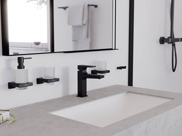 HANSGROHE METROPOL umývadlová stojanková batéria, s odtokovou súpravou, EcoSmart, matná biela 32507700 Obrázek - fotka