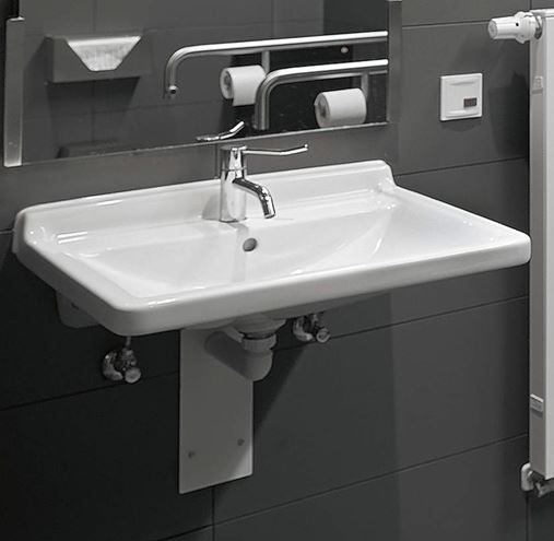 DURAVIT STARCK 3 bezbariérové umývadlo 70 cm, s otvorom pre batériu a prepadom, WonderGliss 03097000001 Obrázek - fotka
