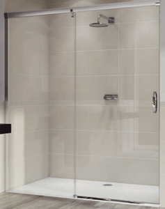 HÜPPE AURA ELEGANCE GT1400 sprchové dvere 140x190 cm, posuvné, ľavé, strieborná matná/sklo číre