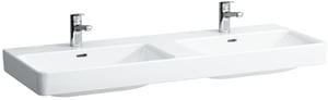 LAUFEN PRO S dvojumývadlo 130 cm, s 2 otvormi pre batérie a prepadom, LCC