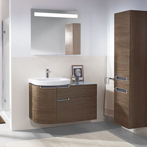 VILLEROY & BOCH MORE TO SEE 14 zrkadlo 60x75 cm, s osvetlením, s reguláciou teploty svetla, s reguláciou stmievania, so senzorom A4296000 Obrázek - fotka