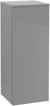 VILLEROY & BOCH VERITY LINE nízka skrinka 35,1x34,3x88,8 cm, 1 dvierka, pánty vľavo, Push-open, Glossy White