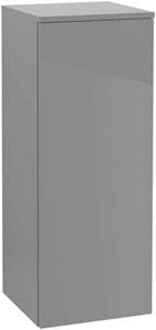 VILLEROY & BOCH VERITY LINE nízka skrinka 35,1x34,3x88,8 cm, 1 dvierka, pánty vľavo, Push-open, Glossy White