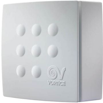 VORTICE QUADRO MICRO 100 T radiálny ventilátor 100 mm, nástenný/stropný, s časovačom a spätnou klapkou