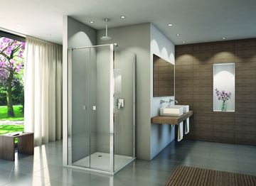 CONCEPT 200 sprchové dvere 90x200 cm, lietacie, aluchróm/číre sklo CON20905007 Obrázek - fotka