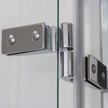 ROTH ELEGANT LINE GR2/900 sprchový kút 90x90 cm, R550, krídlové dvere, brillant/sklo transparent 131-9000000-00-02 Obrázek - fotka