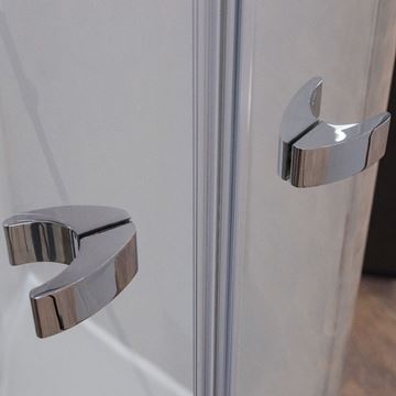 ROTH ELEGANT LINE GR2/900 sprchový kút 90x90 cm, R550, krídlové dvere, brillant/sklo transparent 131-9000000-00-02 Obrázek - fotka