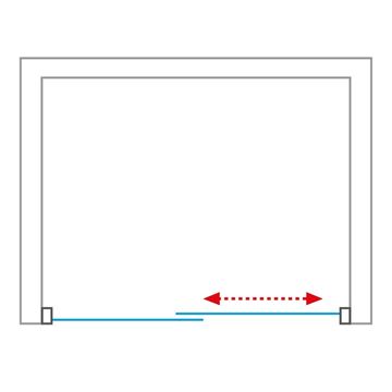 ROTH EXCLUSIVE LINE ECD2L/1500 sprchové dvere 150x205 cm ľavé, posuvné pre inštaláciu do niky, brillant/transparent 564-150000L-00-02 Obrázek - fotka