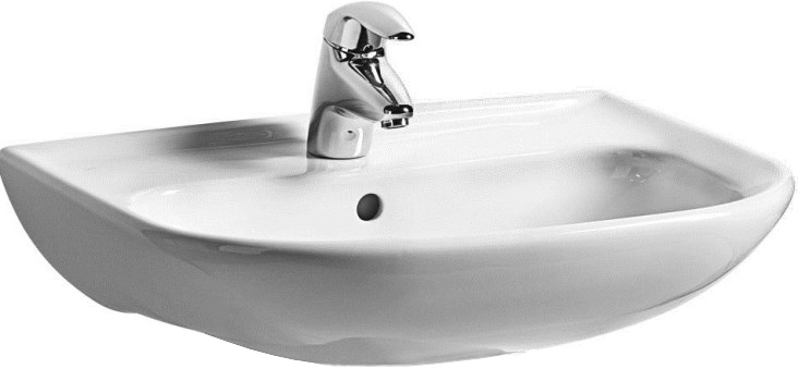 EASY umývadlo 60 cm, s otvorom pre batériu a prepadom H8106130001045 Obrázek - Hlavní obrázek