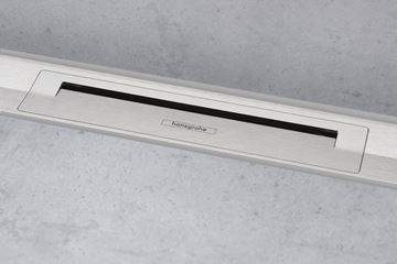HANSGROHE 800 RAINDRAIN FLEX vrchná sada sprchového žľabu, skracovateľný, na inštaláciu k stene, kartáčovaný bronz 56051140 Obrázek - fotka