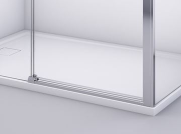 RONAL DIVERA D22S2B sprchové dvere 140x200 cm, posuvné, aluchróm/číre sklo D22S2B 140 50 07 Obrázek - fotka
