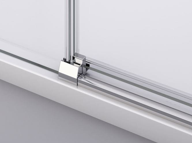 RONAL DIVERA D22S2B sprchové dvere 140x200 cm, posuvné, aluchróm/číre sklo D22S2B 140 50 07 Obrázek - fotka