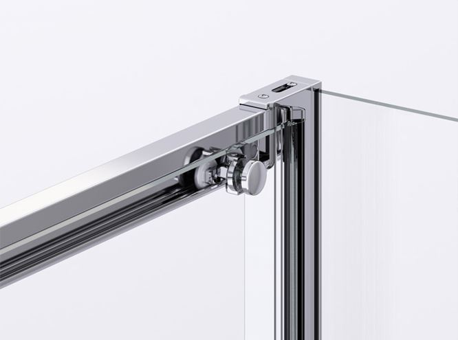 RONAL DIVERA D22S2B sprchové dvere 120x200 cm, posuvné, aluchróm/číre sklo D22S2B 120 50 07 Obrázek - fotka