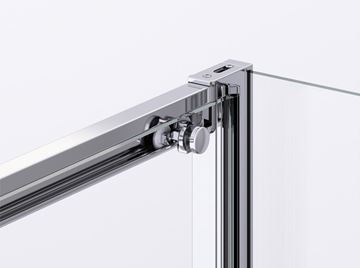 RONAL DIVERA D22S2B sprchové dvere 140x200 cm, posuvné, aluchróm/číre sklo D22S2B 140 50 07 Obrázek - fotka