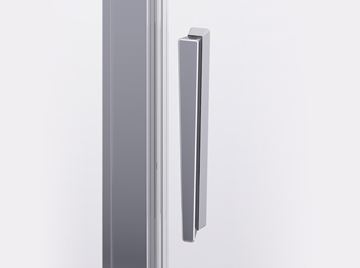 RONAL DIVERA D22SRB sprchovací kút 90x90 cm, R550, posuvné dvere, aluchróm/číre sklo D22SRB 55 090 50 07 Obrázek - fotka
