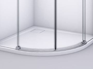 RONAL DIVERA D22SRB sprchový kút 100x100 cm, R550, posuvné dvere, aluchróm/číre sklo D22SRB 55 100 50 07 Obrázek - fotka