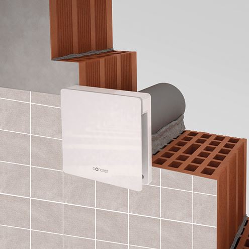 CONCEPT SILENZIO 100 VK N axiálny ventilátor 100 mm, nástenný/stropný, s časovačom 11237 Obrázek - fotka