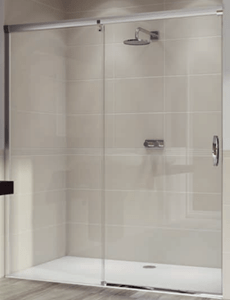 HÜPPE AURA ELEGANCE GT 1200 posuvné dvere 1200x2000mm jednodíné, s pevným segmentom, ľavé, biela/číra anti-plaque 401414.055.322.730