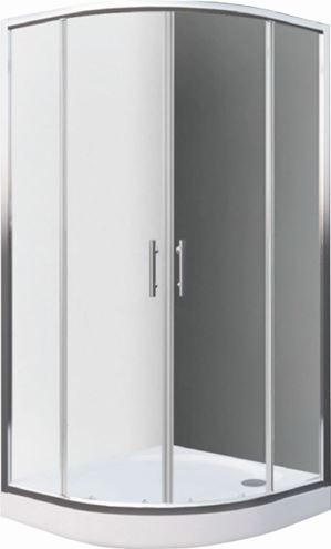 EASY ELR2 900 LH sprchový kút 90x90 cm, R550, posuvné dvere, brillant/transparent 542-9000000-00-02 Obrázek - Hlavní obrázek