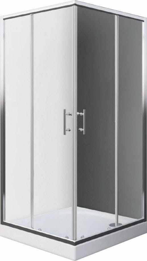 EASY ELS2 800 B sprchový kút 80x80 cm, rohový vstup, posuvné dvere, biela/transparent