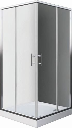 EASY ELS2 800 B sprchový kút 80x80 cm, rohový vstup, posuvné dvere, biela/transparent 543-8000000-04-02 Obrázek - Hlavní obrázek