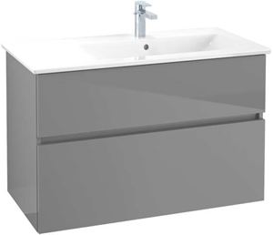 VILLEROY & BOCH VERITY LINE skrinka pod umývadlo 95,5x48,2x61,8 cm, 2 zásuvky, Glossy Grey