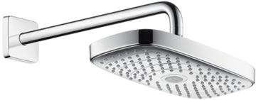 HANSGROHE RAINDANCE SELECT E300 2JET horná sprcha 300x160mm, so sprchovým ramenom, chróm