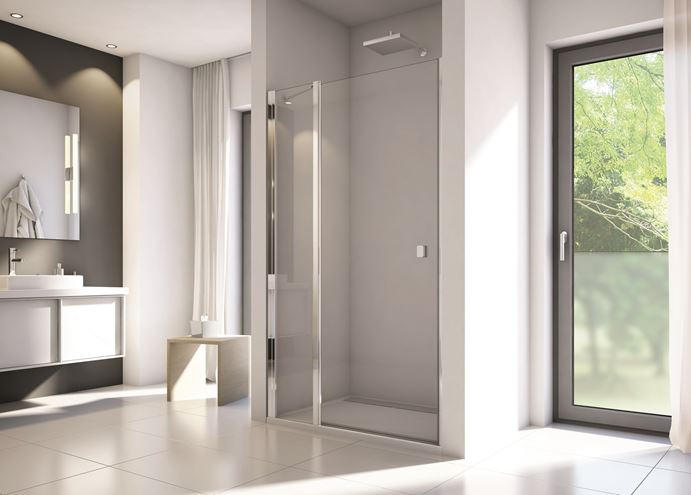 CONCEPT 200 sprchové dvere 90x200 cm, lietacie, aluchróm/sklo číre CON130905007 Obrázek - Hlavní obrázek