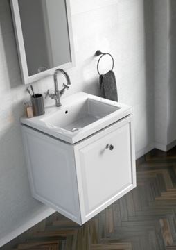 CONCEPT RETRO skrinka pod umývadlo 59,6x45,9x60,3 cm, 2 zásuvky, matná biela OR47-SD2S-60-2 Obrázek - fotka