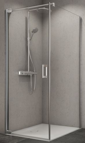 CONCEPT 300 STYLE bočná stena 100x200 cm, aluchróm/číre sklo CO3PT6P 100 50 07 Obrázek - fotka