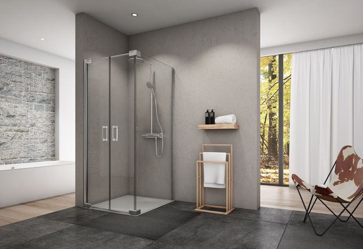 CONCEPT 300 STYLE bočná stena 90x200 cm, aluchróm/číre sklo CO3PT7P 090 50 07 Obrázek - fotka