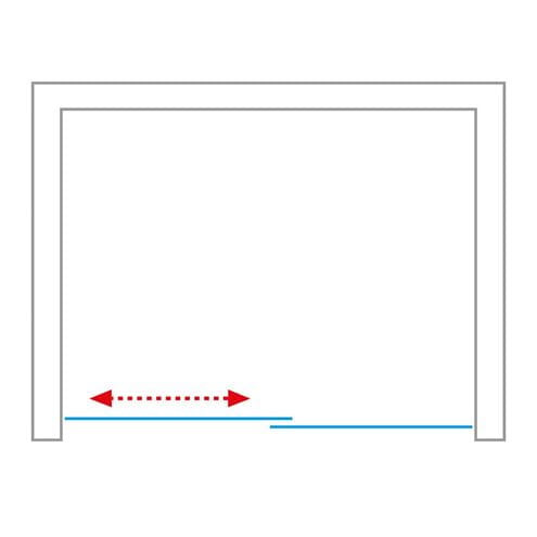 ROTH KINEDOOR LINE KID2/1800 sprchové dvere 180x200 cm, posuvné, brillant/sklo transparent 970-1800000-00-02 Obrázek - fotka
