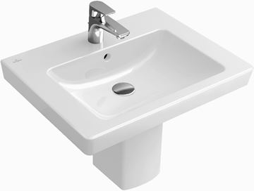 VILLEROY & BOCH SUBWAY 2.0 umývadlo 60 cm, s otvorom pre batériu a prepadom, alpská biela 71136001 Obrázek - fotka