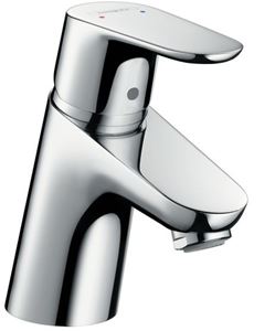 HANSGROHE FOCUS umývadlová stojanková batéria pre beztlakové ohrievače vody, s odtokovou súpravou, EcoSmart, chróm