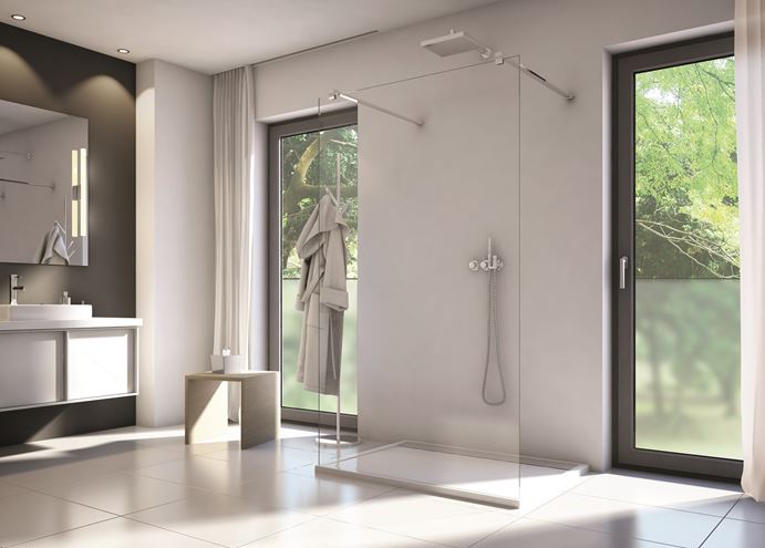 CONCEPT 200 CONFP stena walk-in 140x200 cm, aluchróm/číre sklo CONFP1405007 Obrázek - fotka