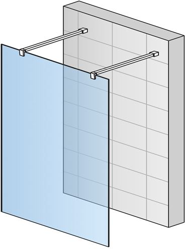 CONCEPT 200 CONFP stena walk-in 140x200 cm, aluchróm/číre sklo CONFP1405007 Obrázek - fotka