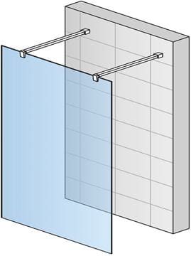 CONCEPT 200 CONFP stena walk-in 140x200 cm, aluchróm/číre sklo CONFP1405007 Obrázek - fotka