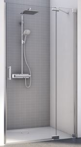 CONCEPT 300 STYLE sprchové dvere 140x200 cm, lietacie, pravé, aluchróm/číre sklo
