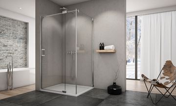 CONCEPT 300 STYLE bočná stena 100x200 cm, aluchróm/číre sklo CO3PT3P 100 50 07 Obrázek - fotka