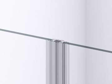 RONAL DIVERA D22T2 sprchové dvere 120x200 cm, lietacie, aluchróm/číre sklo D22T2 120 50 07 Obrázek - fotka