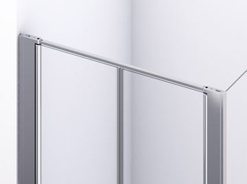 RONAL DIVERA D22T2 sprchové dvere 90x200 cm, lietacie, aluchróm/číre sklo D22T2 090 50 07 Obrázek - fotka