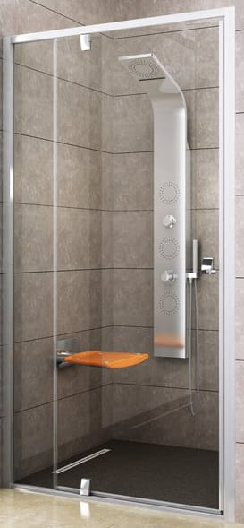 RAVAK PIVOT PDOP2 120 sprchové dvere 120x190 cm, pivotové, biela/sklo transparent